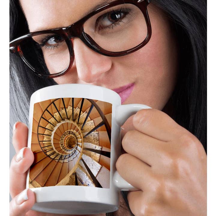 3dRose - Wholesale Coffee Mug - 3dRose, Italy, Lazio, Tivoli, Villa dEste. Spiral staircase., Mug9