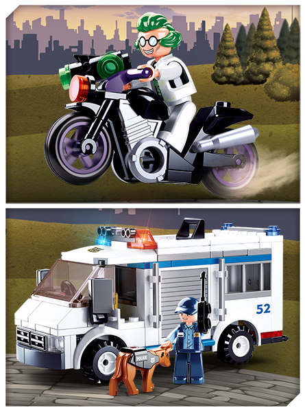 Sluban Europe BV - Wholesale Toy Set - Kids - M38-B0652//Police prisoner transport4