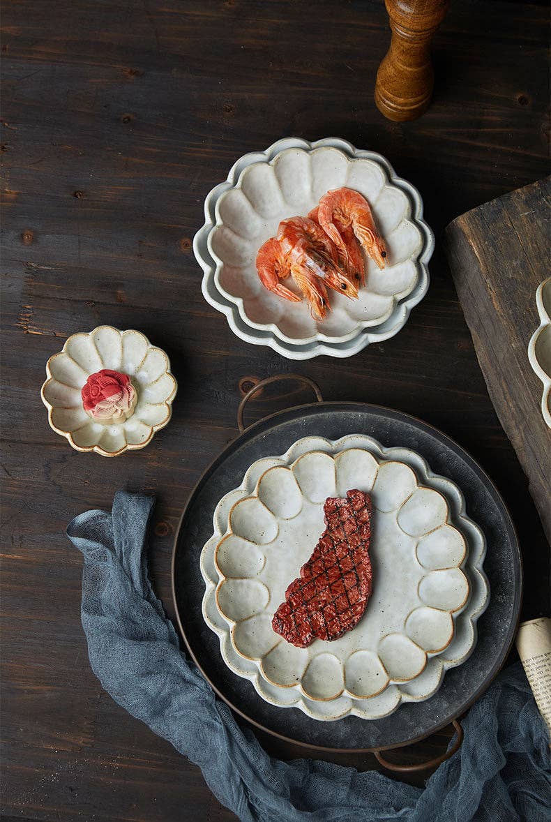 Gohobi （We cover U.S. import duties） - Vente Assiettes/plats/bols de décoration - Assiette-bol à pâtes en grès style japonais Gohobi à fleurs de poirier faite à la main18