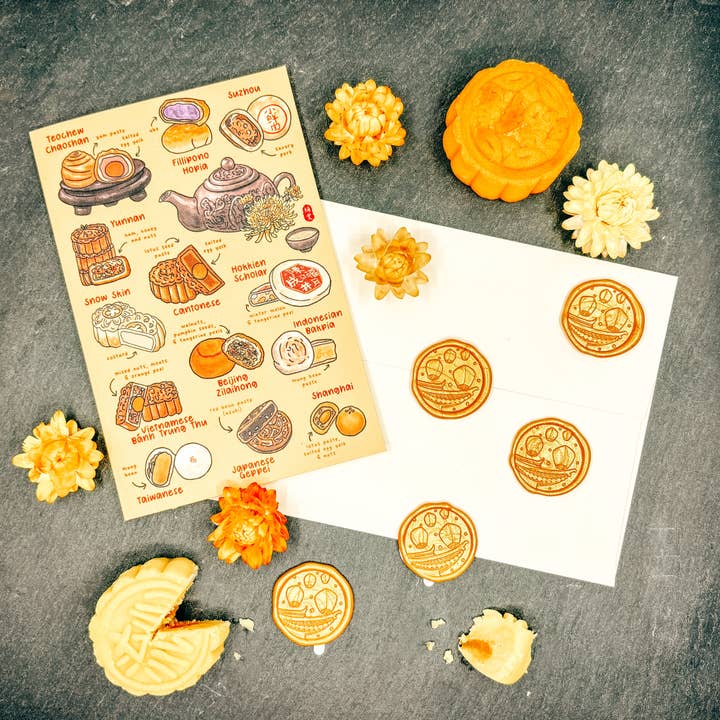 Zhi Wen Design - Wholesale Everyday greeting card - Mooncakes Around the World Greeting Card2