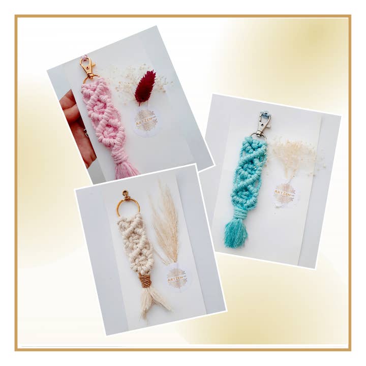 Keychain macramé and other Purchase Wholesale pioenrozen. Free Returns & Net 60 Terms on Faire trending on Faire.