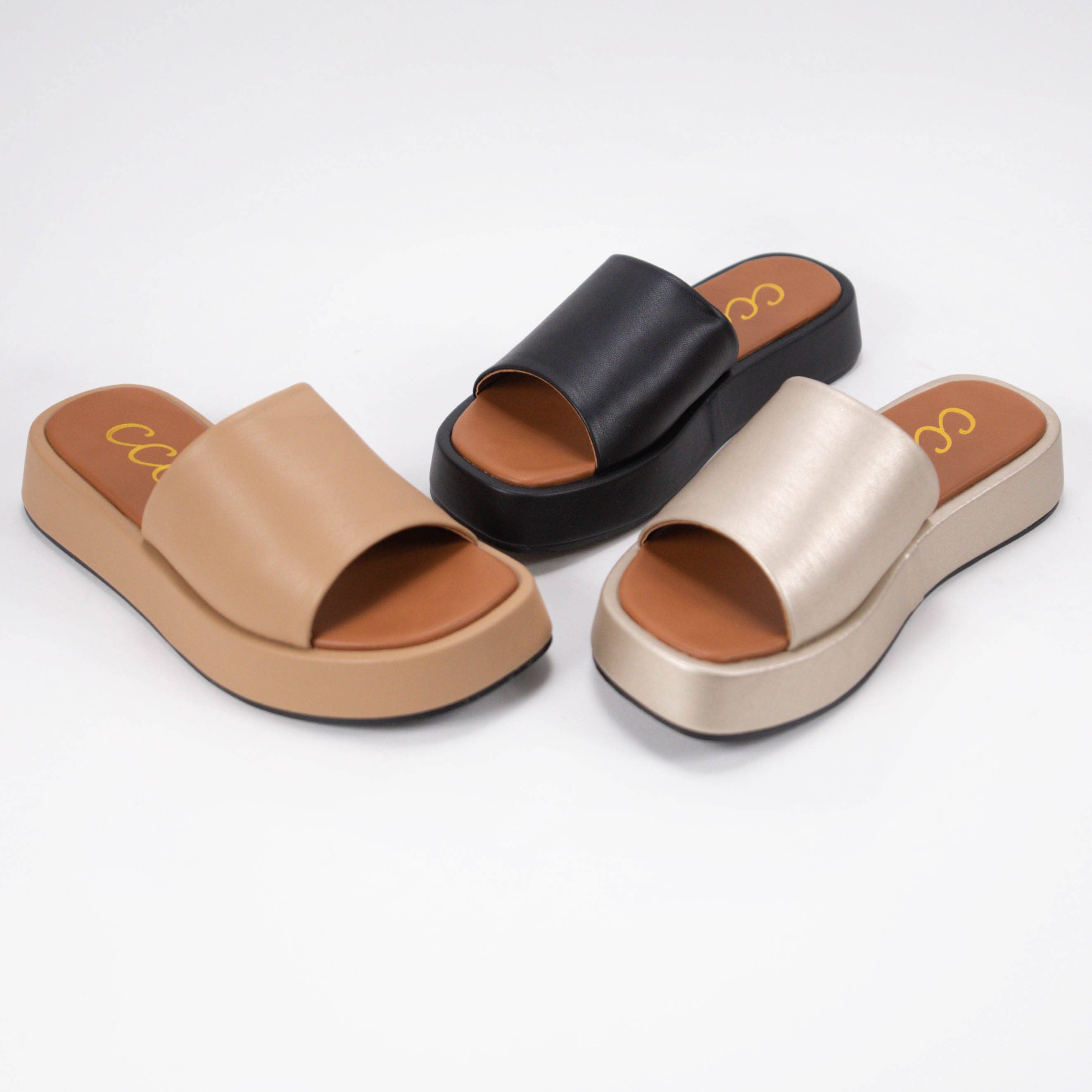 CCOCCI – sandálias - Mulher por atacado – OFERTA SEMANAL TOVE CHUNKY PLATFORM SLIDE SANDAL7