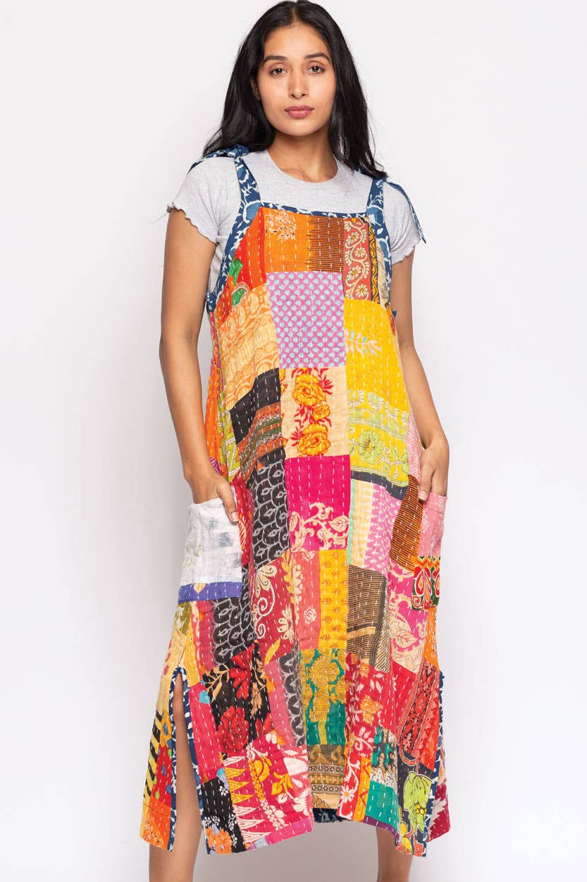 Sevya Handmade - Wholesale Dress - Women's - Reversible Kantha Cotton Sundress1