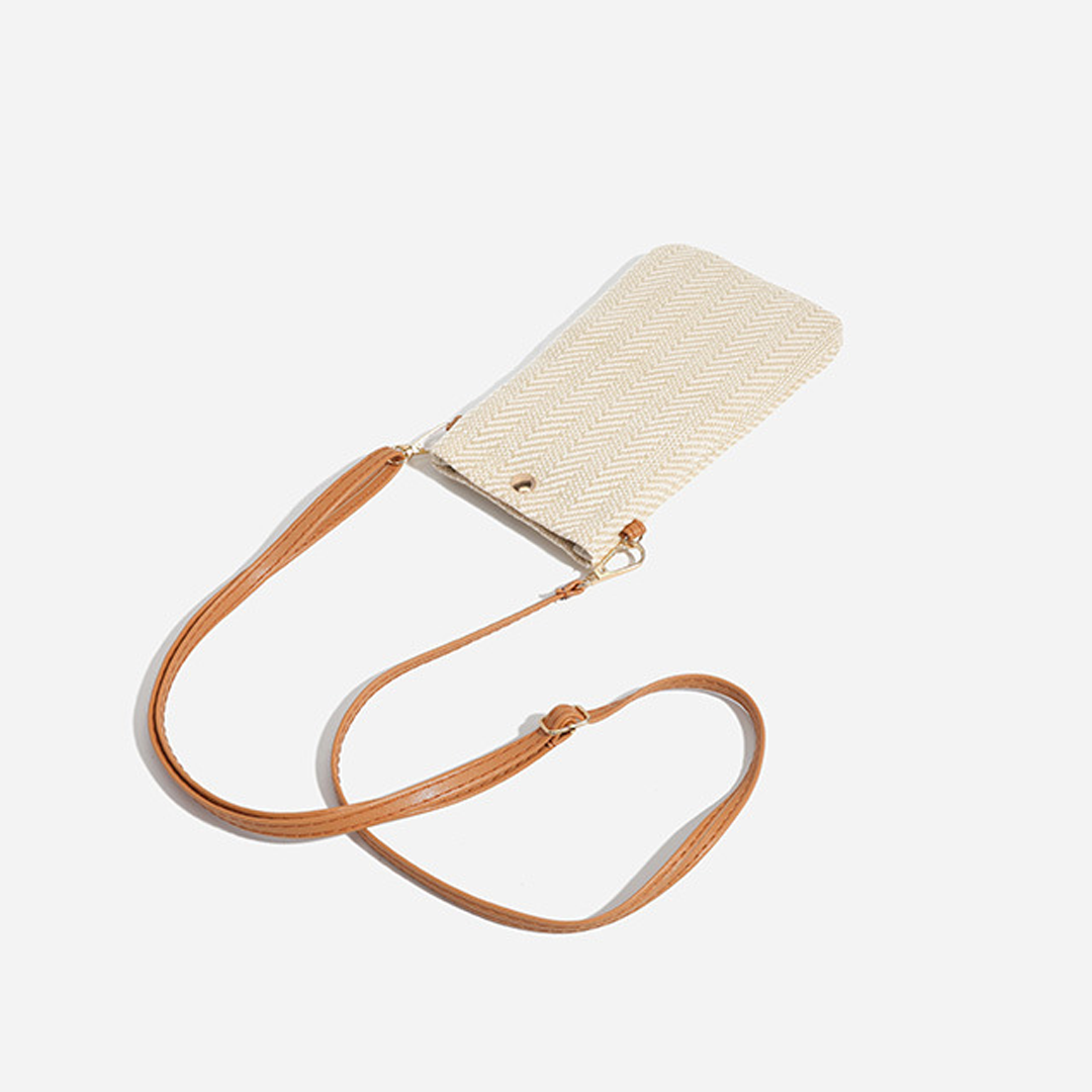 UNISHE - Wholesale Tote Bag - Women's - Woven Vertical Straw Crossbody Shoulder Bag ZK322510