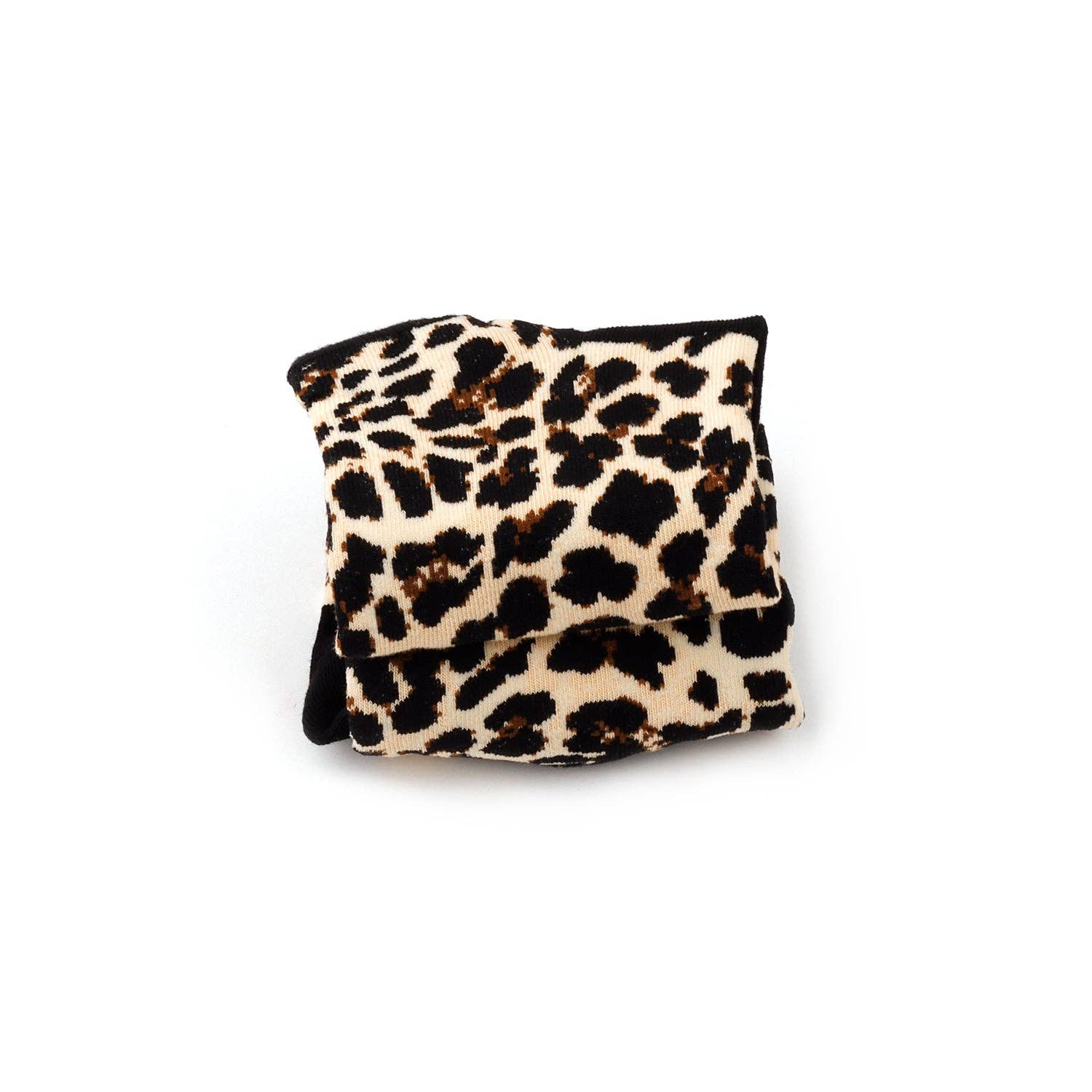 Marc JoJo - Venta al por mayor Calcetines - Mujer - Calcetines de Estampado de Leopardo con Detalles Negros 🐆🖤3