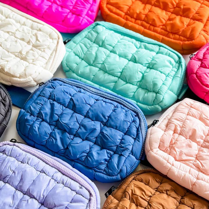 Mugsby - Wholesale Belt Bag - Women's - Puff Fanny Pack, Puff Waist Bag, Puff Crossbody, Belt Bag