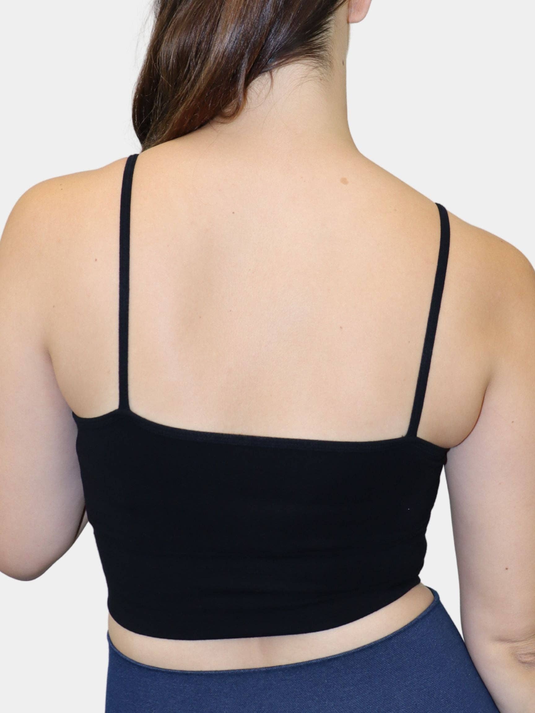 ELIETIAN - Wholesale Bralette - Women's - Spaghetti Strap Bra w/Lace Overlay14