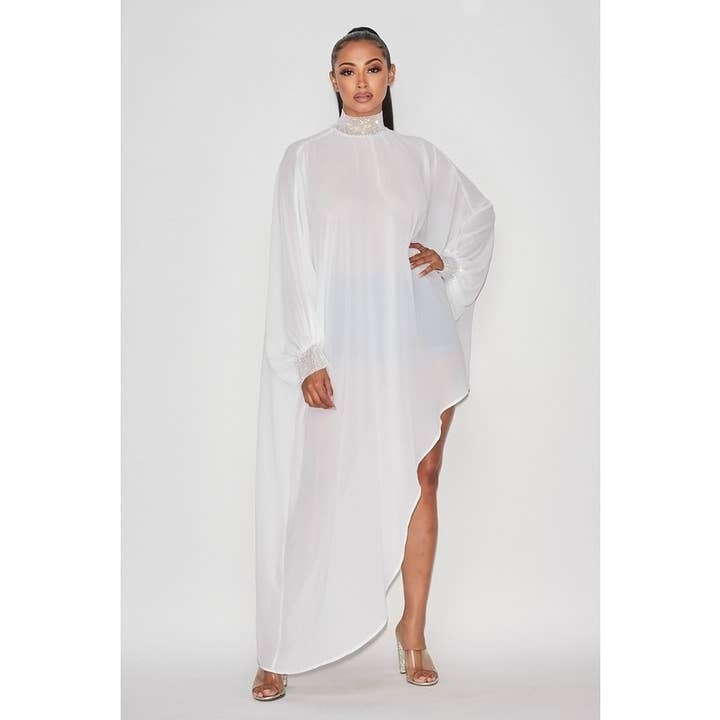 Black Pearl Clothing - Wholesale Blouse - Women's - MIDNIGHT GLAM ASYMMETRIC TOP1