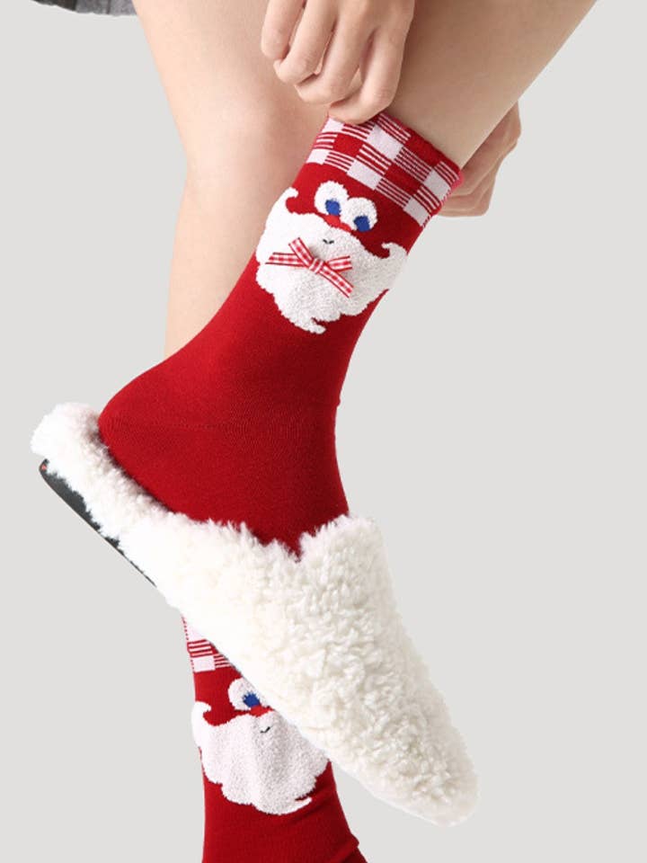 Ladies Merry Christmas Cotton Socks 3Pairs/Pack SKASC4155 for wholesale by Sweetkama