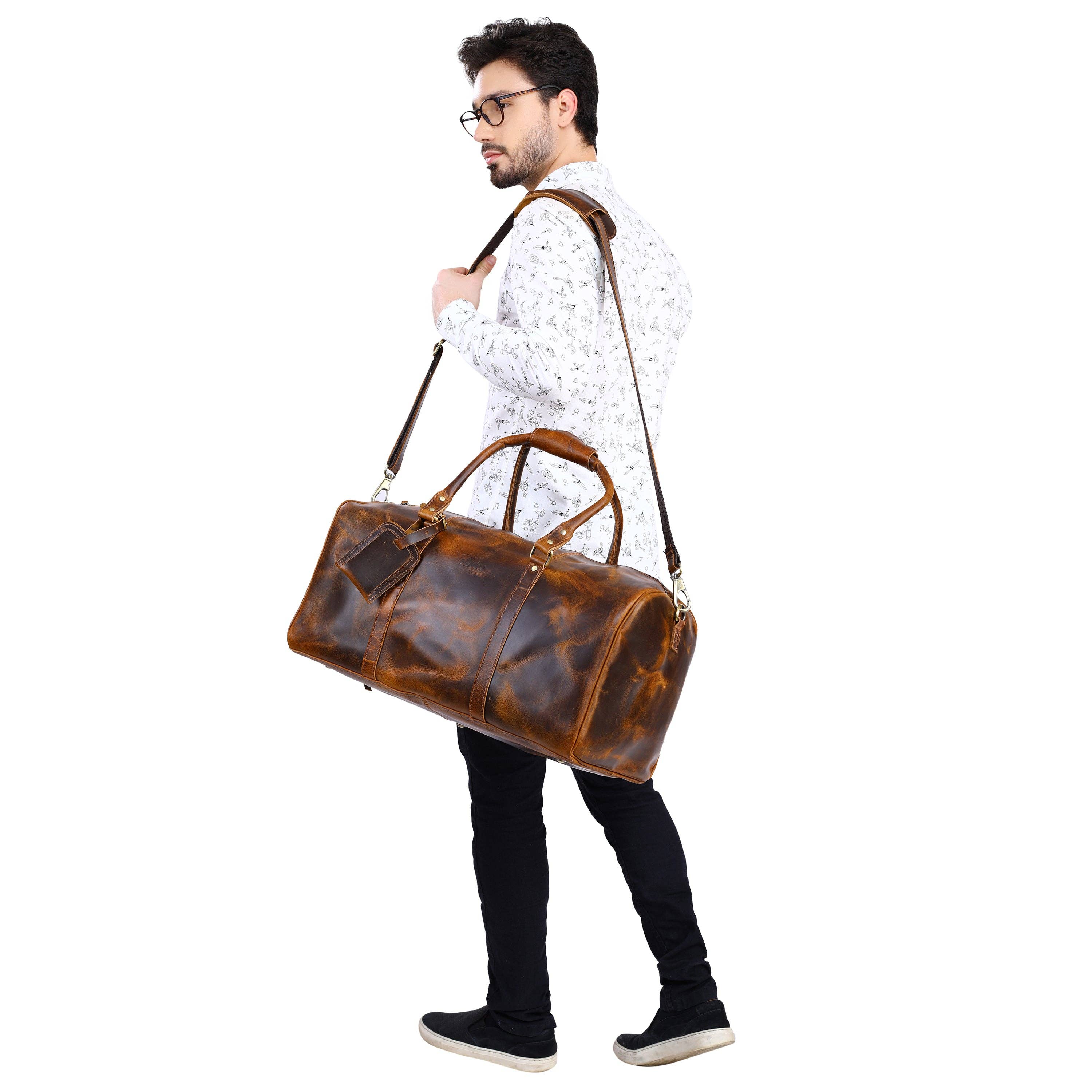 VELLAIRE - Wholesale Weekender Bag - Men's - Leather Duffle Bag X-Large | DB21