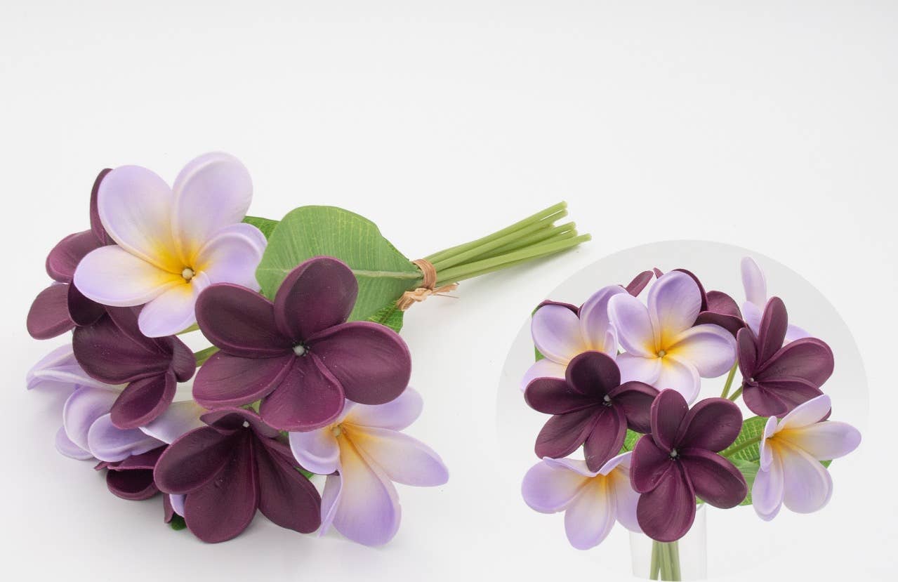 Angel Isabella – wholesale Konstgjorda blommor – 10-stjälkar bunt - Ultra realistisk tropisk plumeria frangipani9