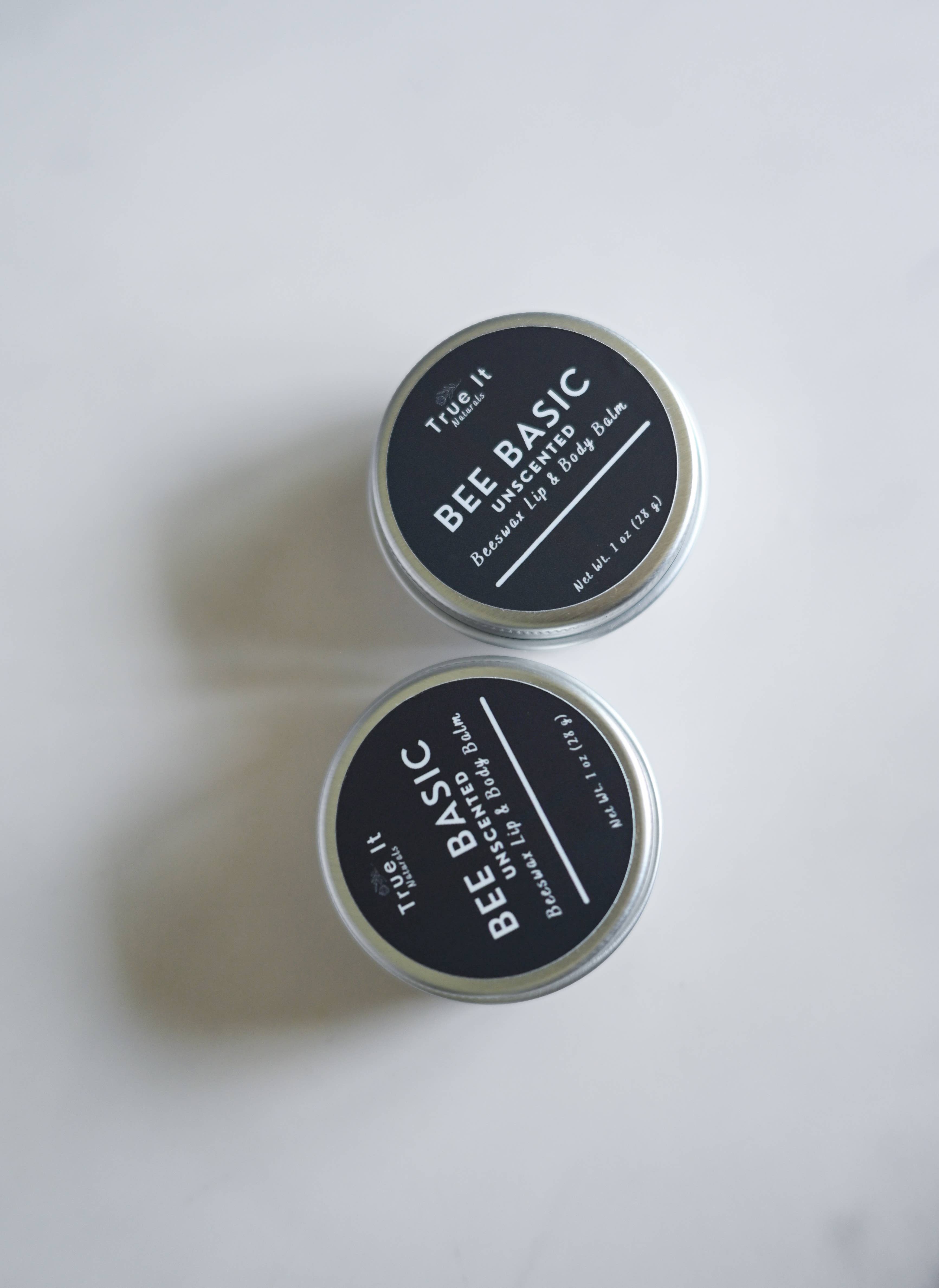 True It Naturals – wholesale Lip Balm – Unscented Lip Balm - BEE BASIC | Beeswax Balm Tin2