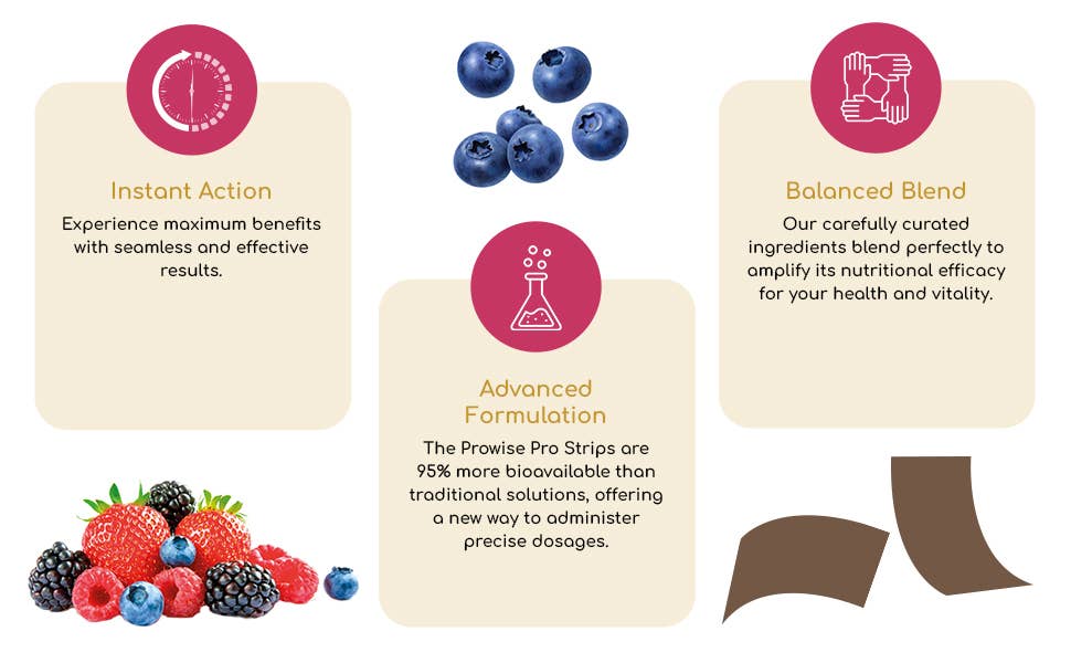 Prowise Healthcare - Wholesale Oral Supplement/Vitamin - PROSTRIP®️ IRON+ AB-Fortis® 14mg 30 Oral Vegan Strips10