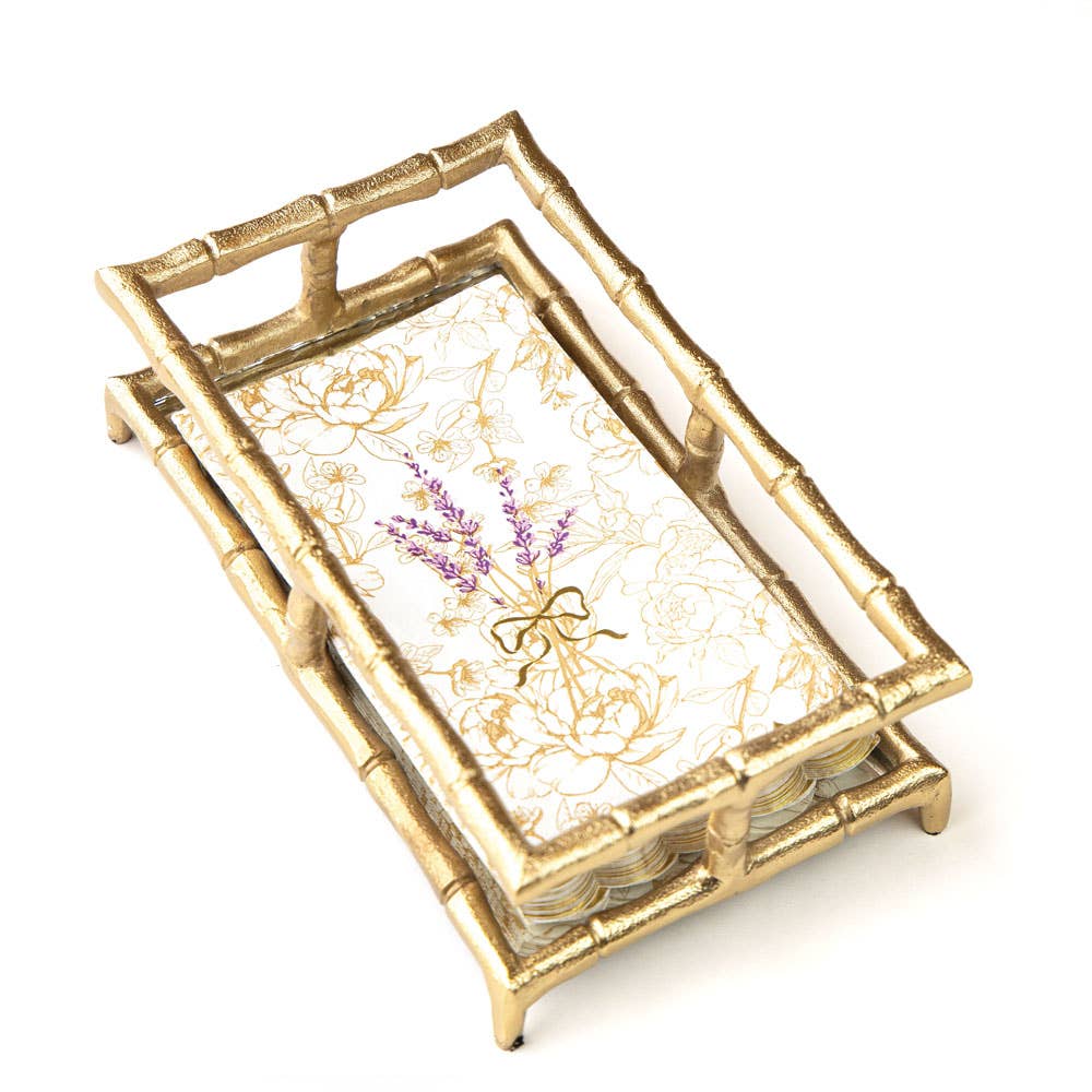 8 Oak Lane - Vendita all'ingrosso Tovagliolo monouso - Pacchetti di asciugamani per ospiti in carta francese alla lavanda3