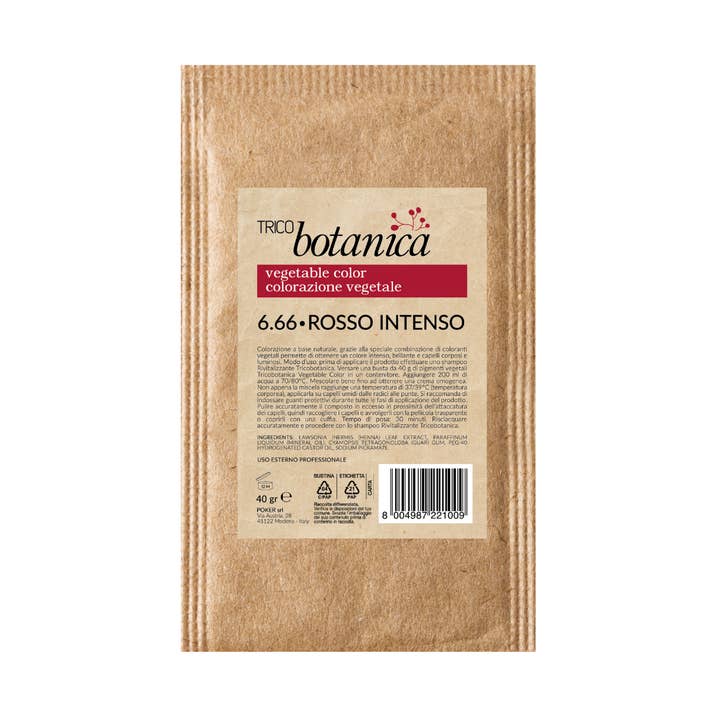 Trico Botanica - Wholesale Hair Dye - Trichobotanica - VEGETABLE COLOR 40GR - intense red0
