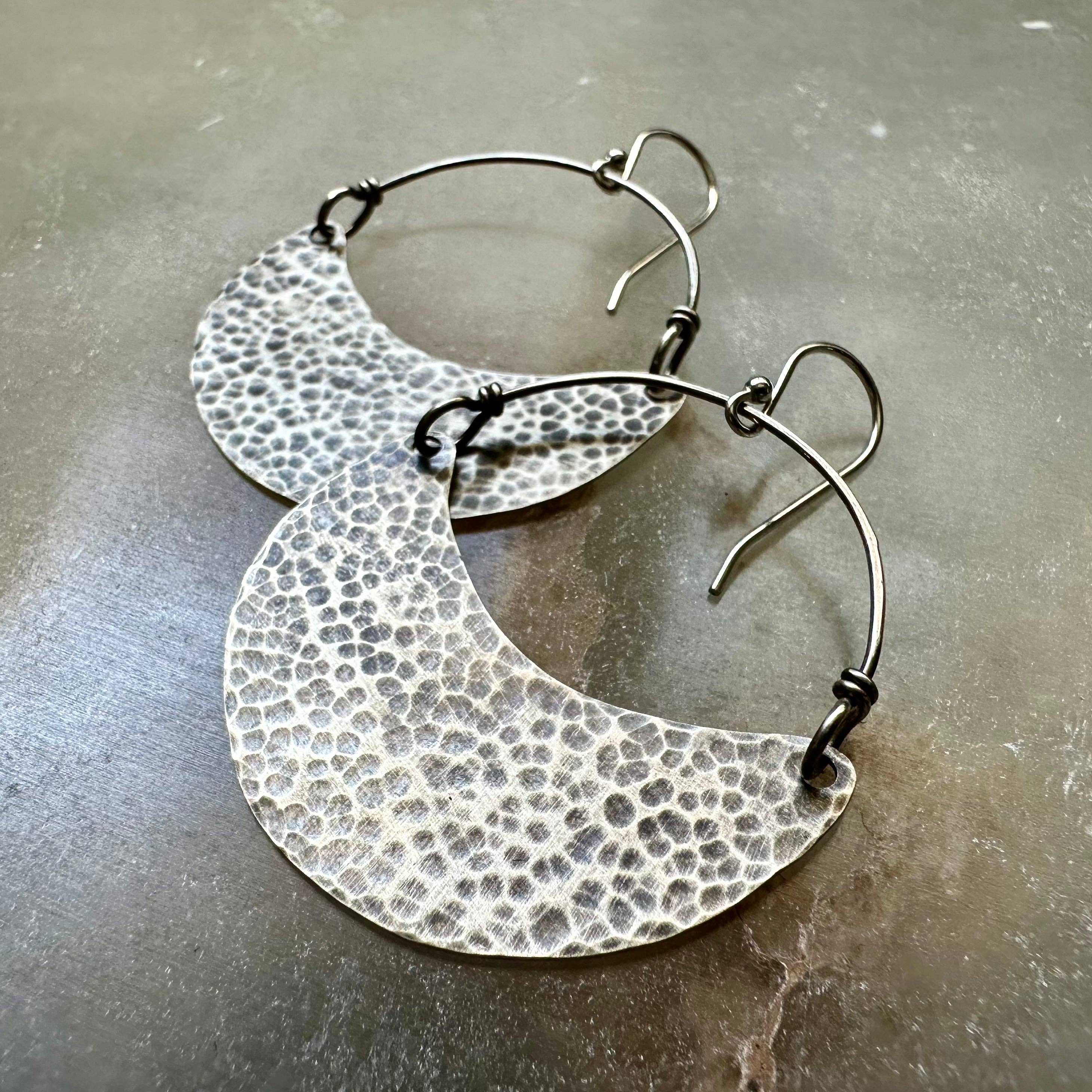 Jennifer Kahn Jewelry - Wholesale Dangle Earrings - Silver Crescent Earrings2