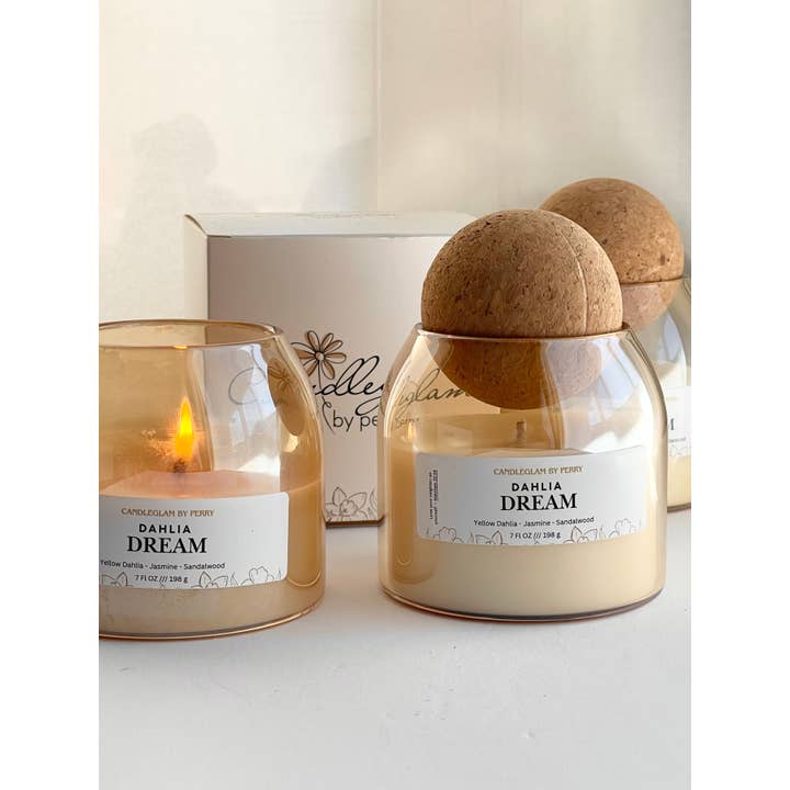 Candleglambyperry - Wholesale Candle holder - Aesthetic Candle Jar | Cork Lids Unbranded 3