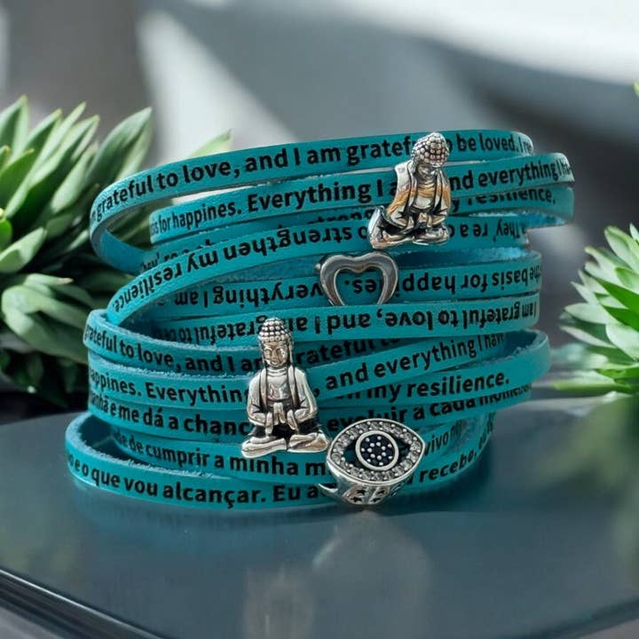 HIPZ ESSENTIALS - Wholesale Beaded Bracelet - Gratitude Mantra