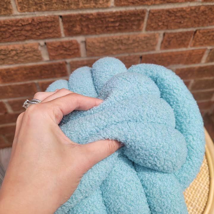 SUF Products LLC - Wholesale Throw/Decorative Pillow - Boucle Knot Pillows Soft and Cozy - Trendy Textured cushion6