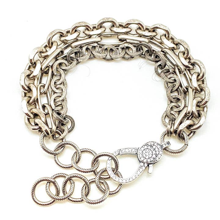Loni Paul Jewelry - Vendita all'ingrosso Bracciali a catena e a maglie - Bracciale in argento a 3 fili2