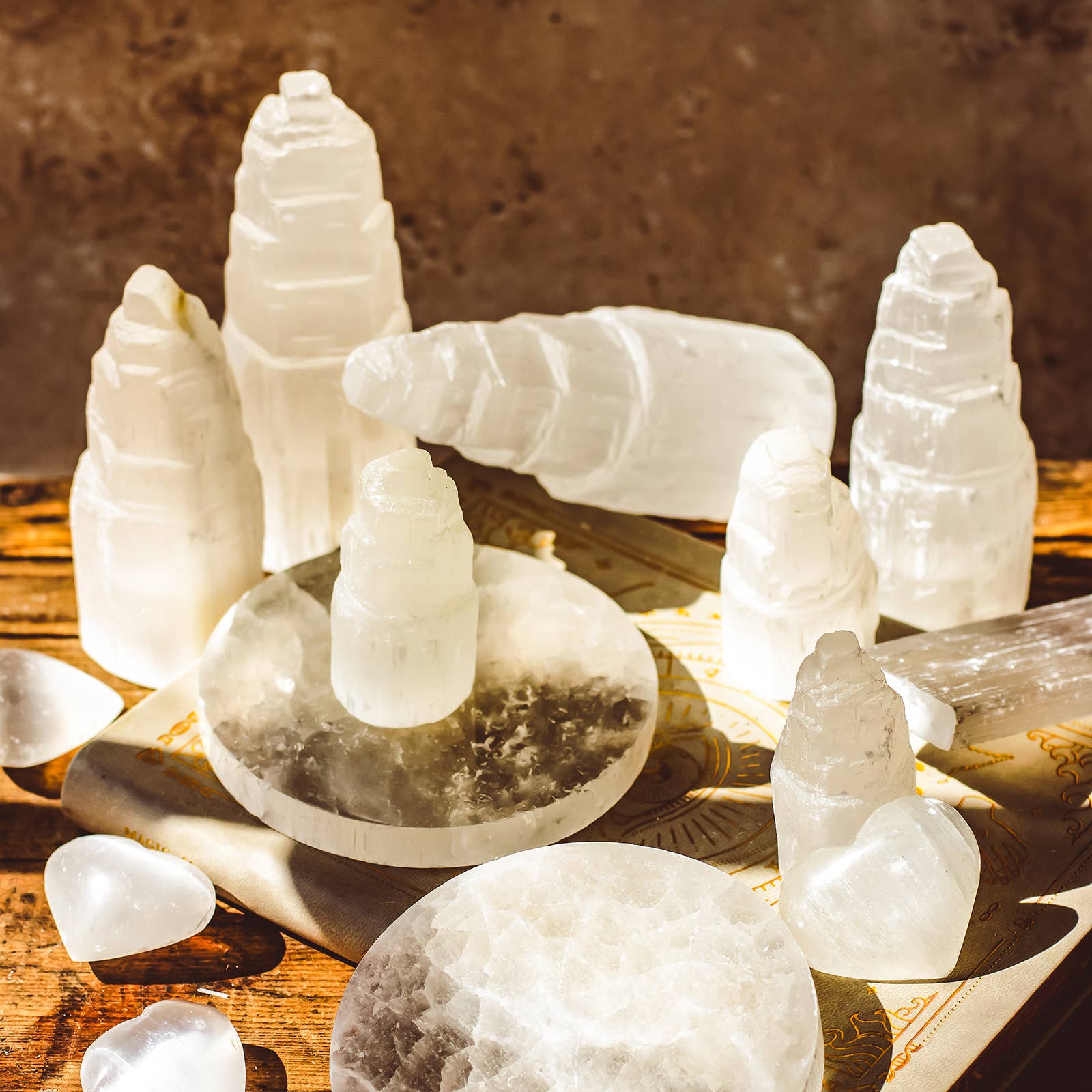 Mindful Living Co. - Wholesale Spirituele steen/kristal - Seleniet Torens – Kristallen (Klein, Medium & Groot)0