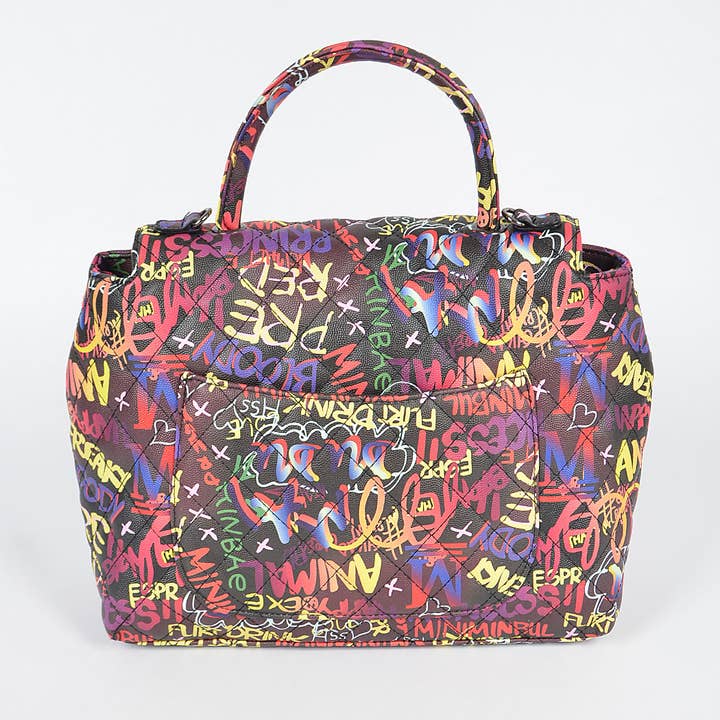 3AM BY H&D ACCESSORIES - Wholesale Clutch Bag - Women's - Multi Graffiti Clutch3