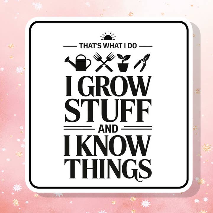 Det är vad jag gör, jag odlar saker Vinylklistermärke Trädgårdsarbete för wholesale av London Luxury Candles