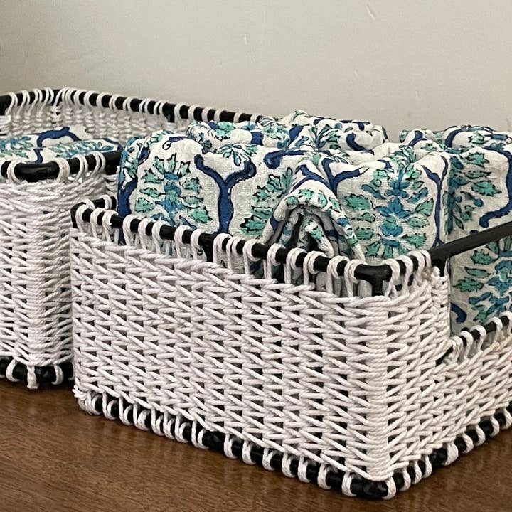 Set med 3 - Bomull Handgjord Macrame Förvaringskorg, Heminredning för wholesale av Rugs Boutique