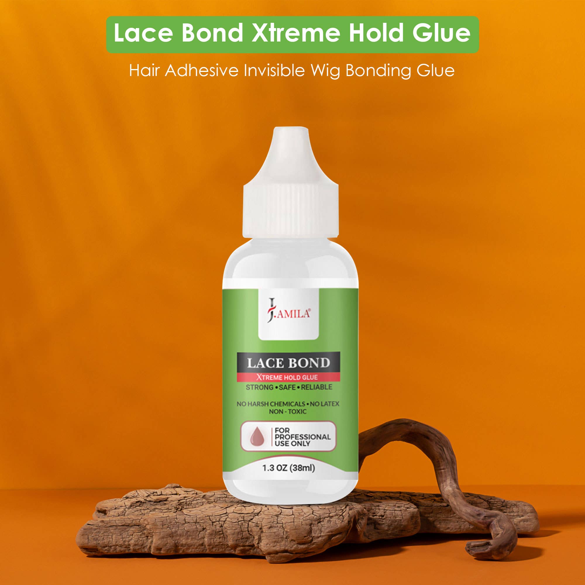 UB BRANDS INC – Engroshandel Hårforlængelse – J. Amila Lace Bond Xtreme Hold Lim - Stærkt Hold, 1,3 oz1
