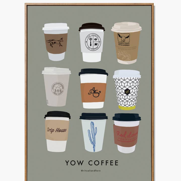 Ottawa kaffe konsttryck för wholesale av ritual & fern