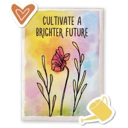 Wildblumensamen-Set „Cultivate a Brighter Future“ für den Großhandel von UpRoot Design Studio