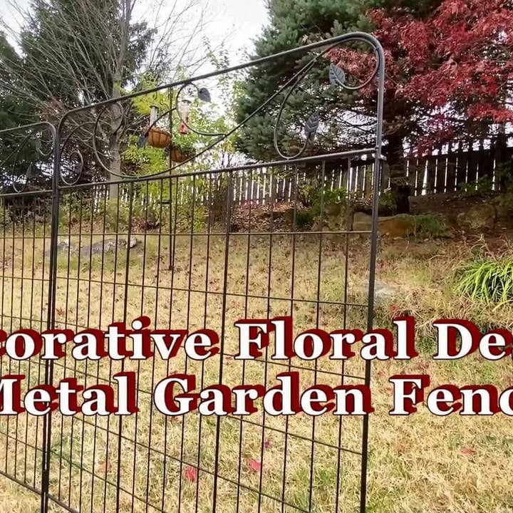 Ashman Online - Wholesale Outdoor Ornament/Decor - Ashman online Garden Fence 44in x 3ft - Outdoor Rustproof Me5