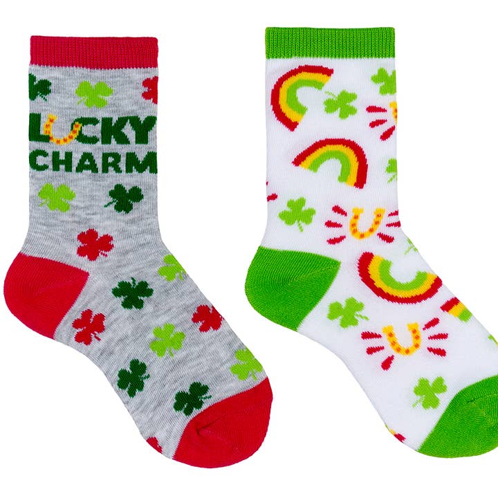 Tout Legwear Enfants Porte-bonheur 2 Paires de Chaussettes Crew pour la vente par Everything Legwear