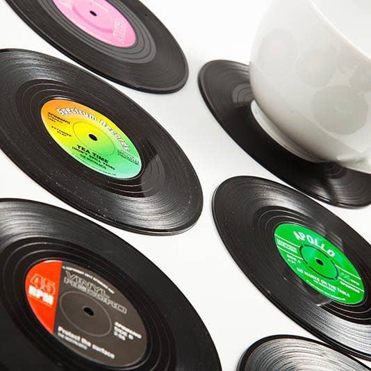 Gift Republic - Wholesale Coasters - Retro Vinyl Coasters1