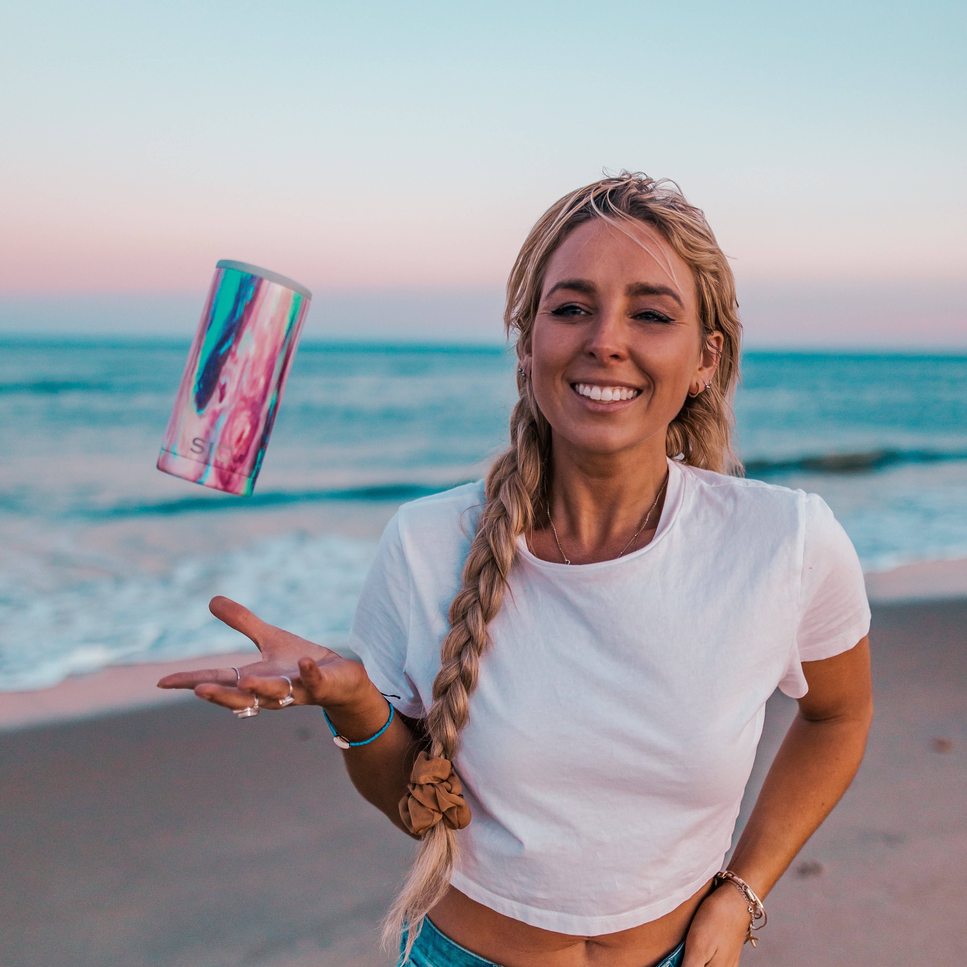 SIC Cups - Wholesale Drink Huggers & Koozies - SIC Slim Can Cooler | Cotton Candy6