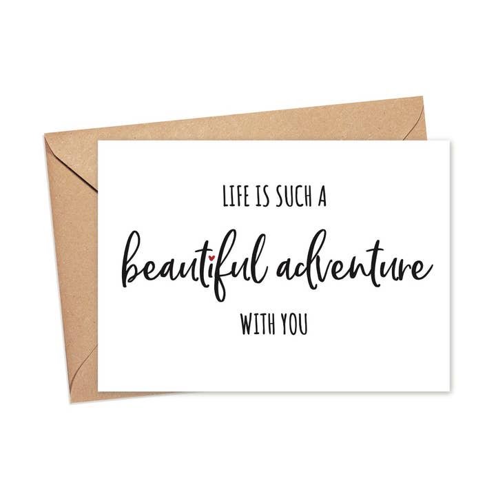 Life Is Such A Beautiful Adventure With You | A2 for wholesale by Lost In Lettering