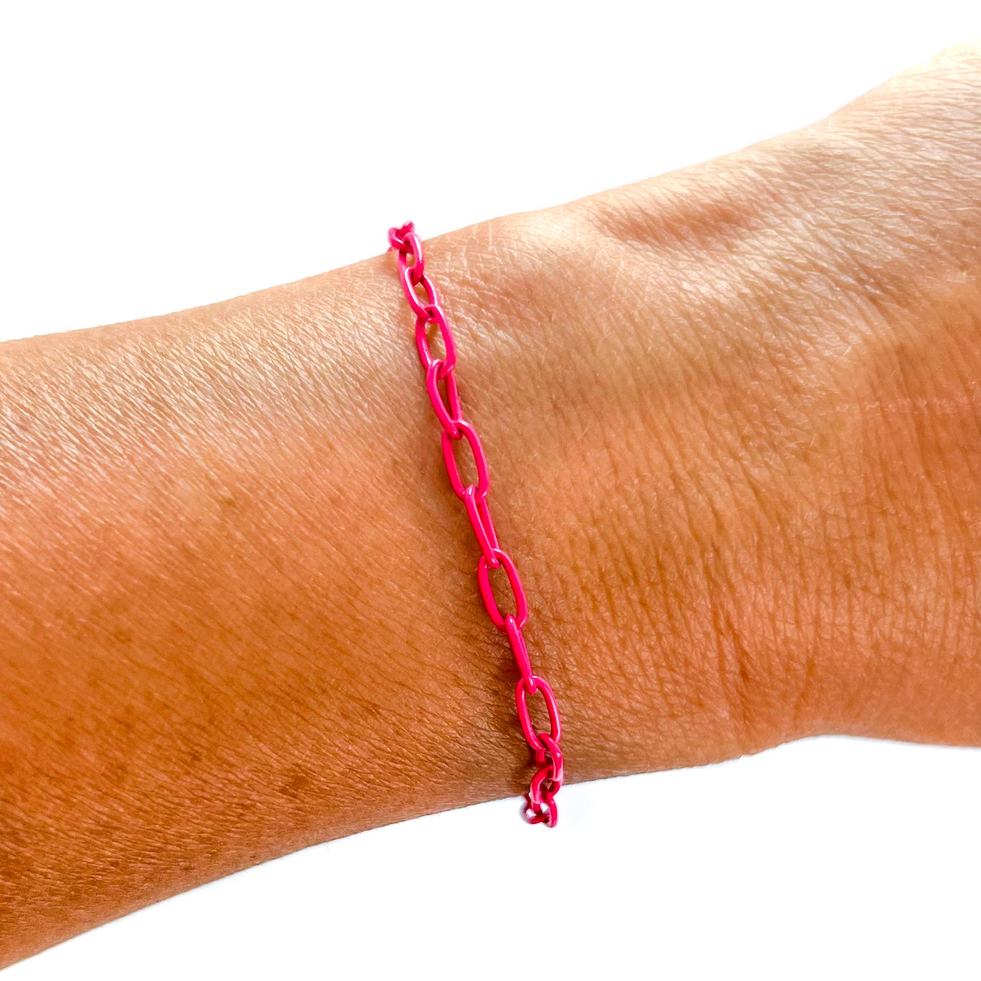 Savvy Bling - Wholesale Link & Chain Bracelet - Enamel 16+ Colors mini paperclip chain link bracelet3