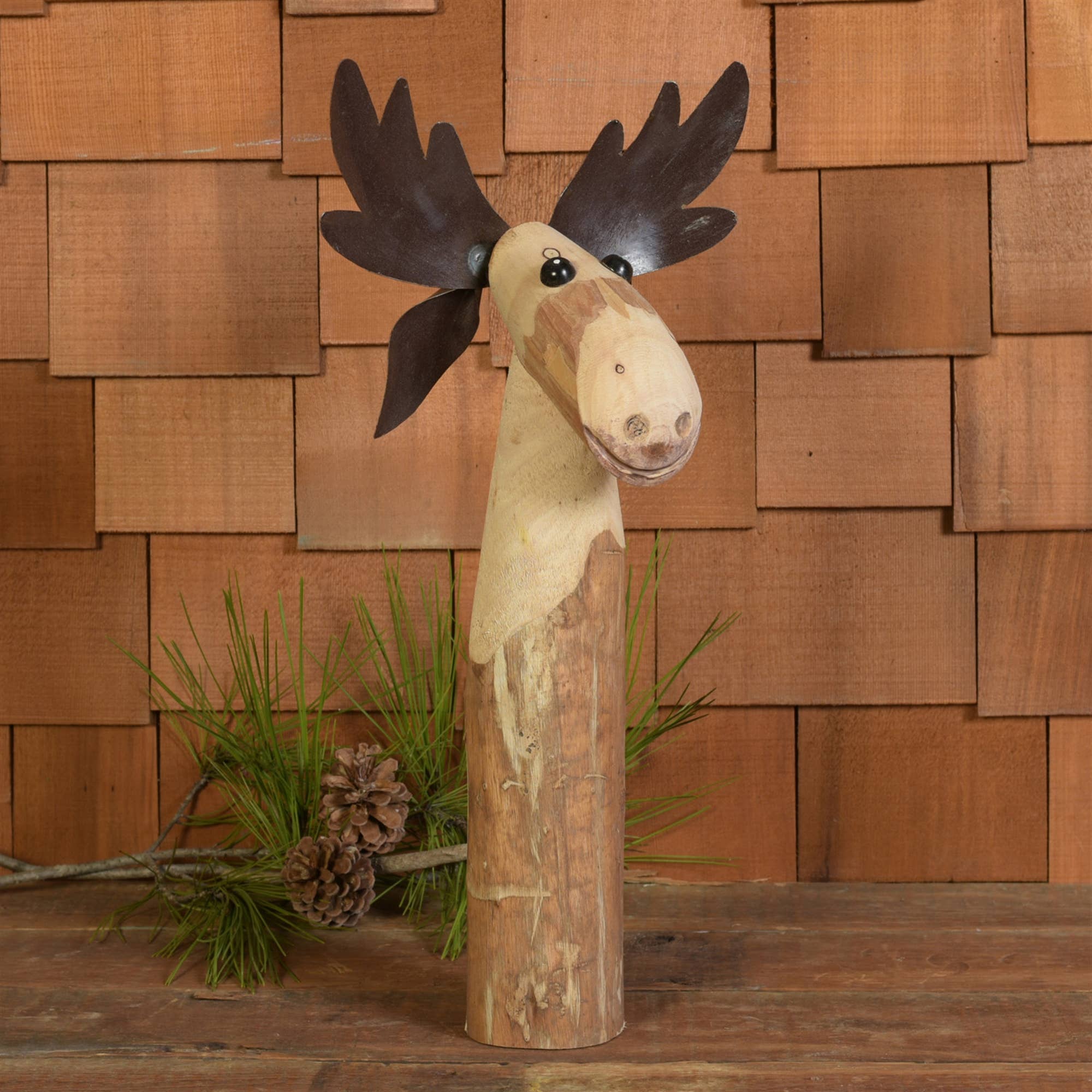 HomArt - Wholesale Decorative Tabletop Object - Moose, Wood & Metal - Med2