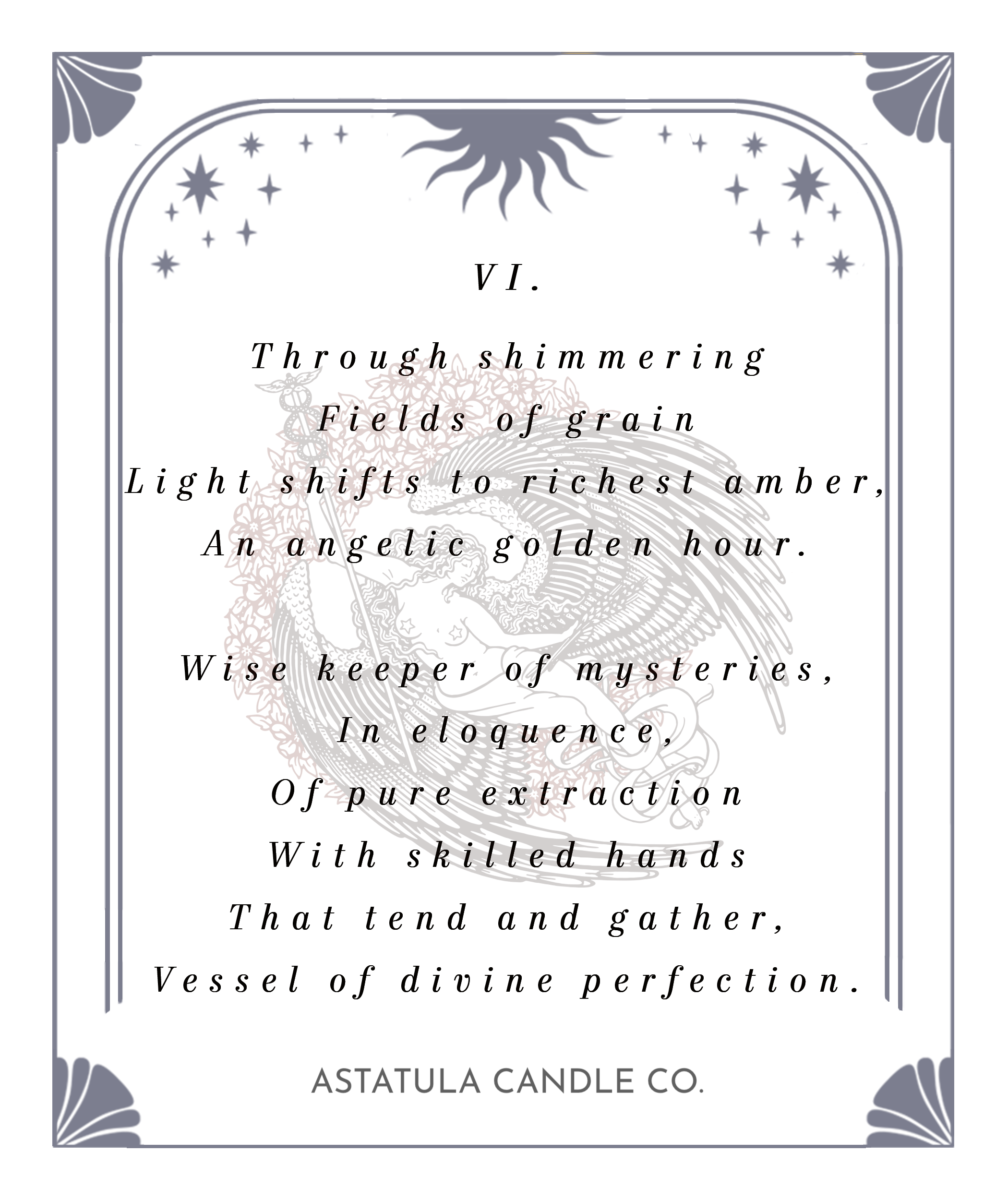 Astatula Candle Co. - Wholesale Jar/Filled Candle - Virgo Zodiac Candle2