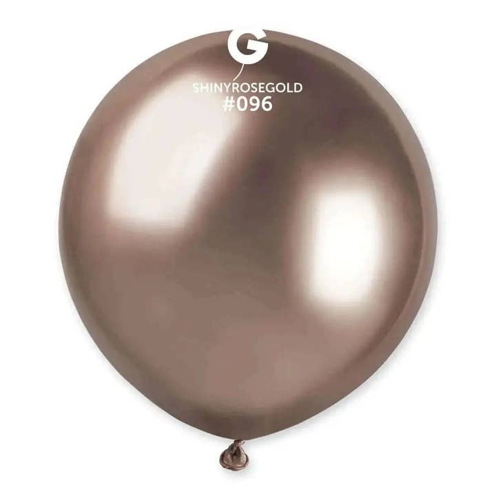 Gemar - 19" Shiny Rose Gold Latex Balloons #096 (25pcs) for wholesale by Party Expo, LLC
