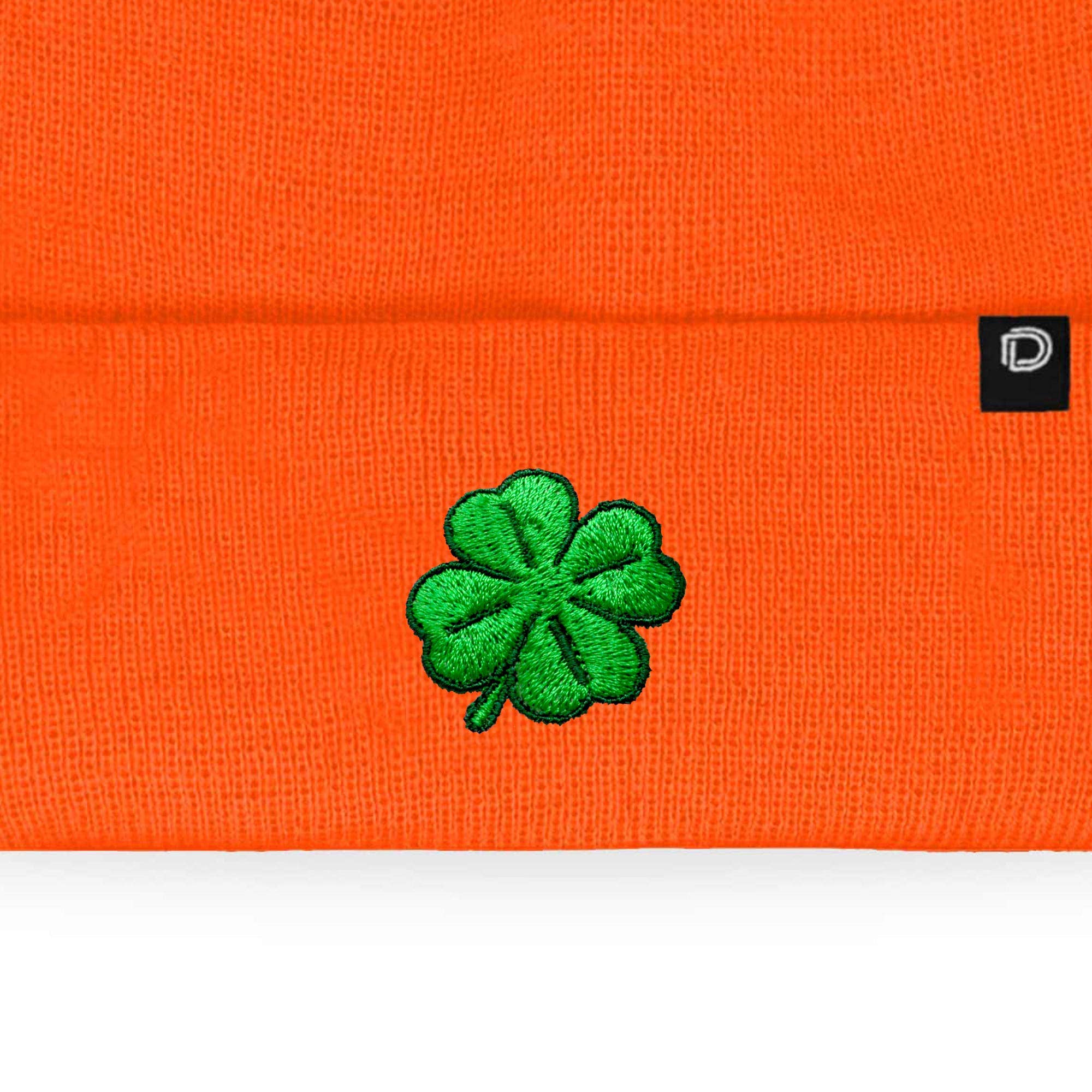 Dalix - Wholesale Beanie - Women's - Dalix Embroidered Clover Beanie Cap Cuffed Knit Hat Women42