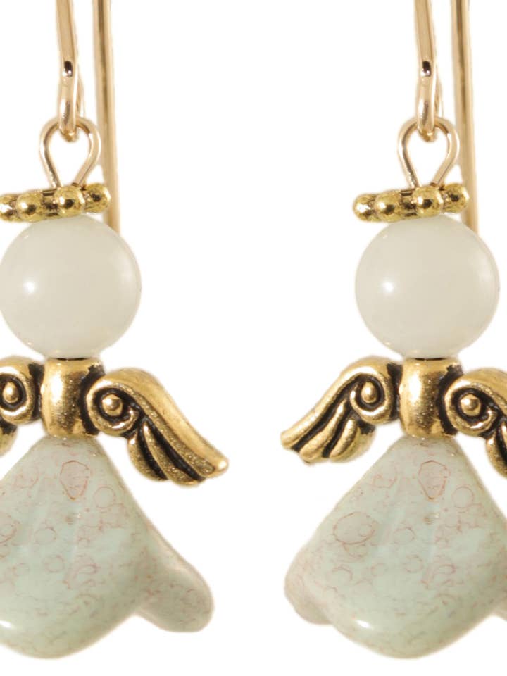 Angel of Serenity Oorbellen - 14 Kt Goldfilled voor wholesale door Ardent Designs