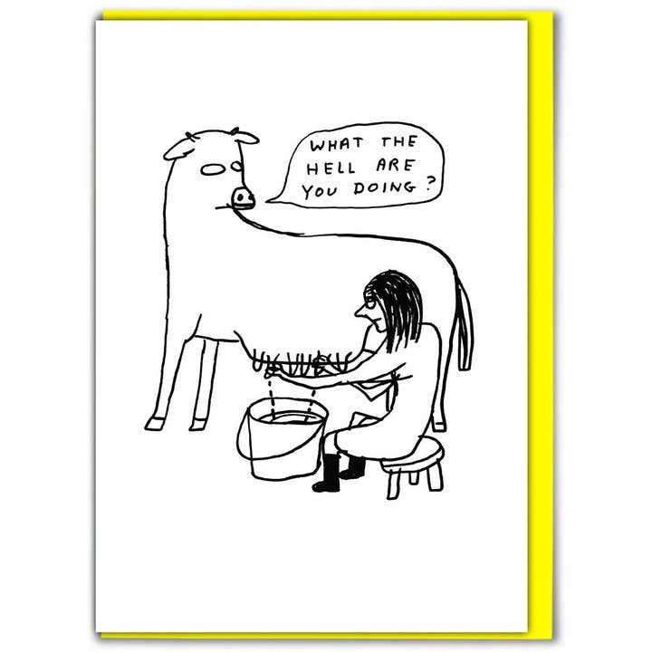 Roligt gratulationskort av David Shrigley - Vad i helvete för wholesale av David Shrigley x Brainbox Candy