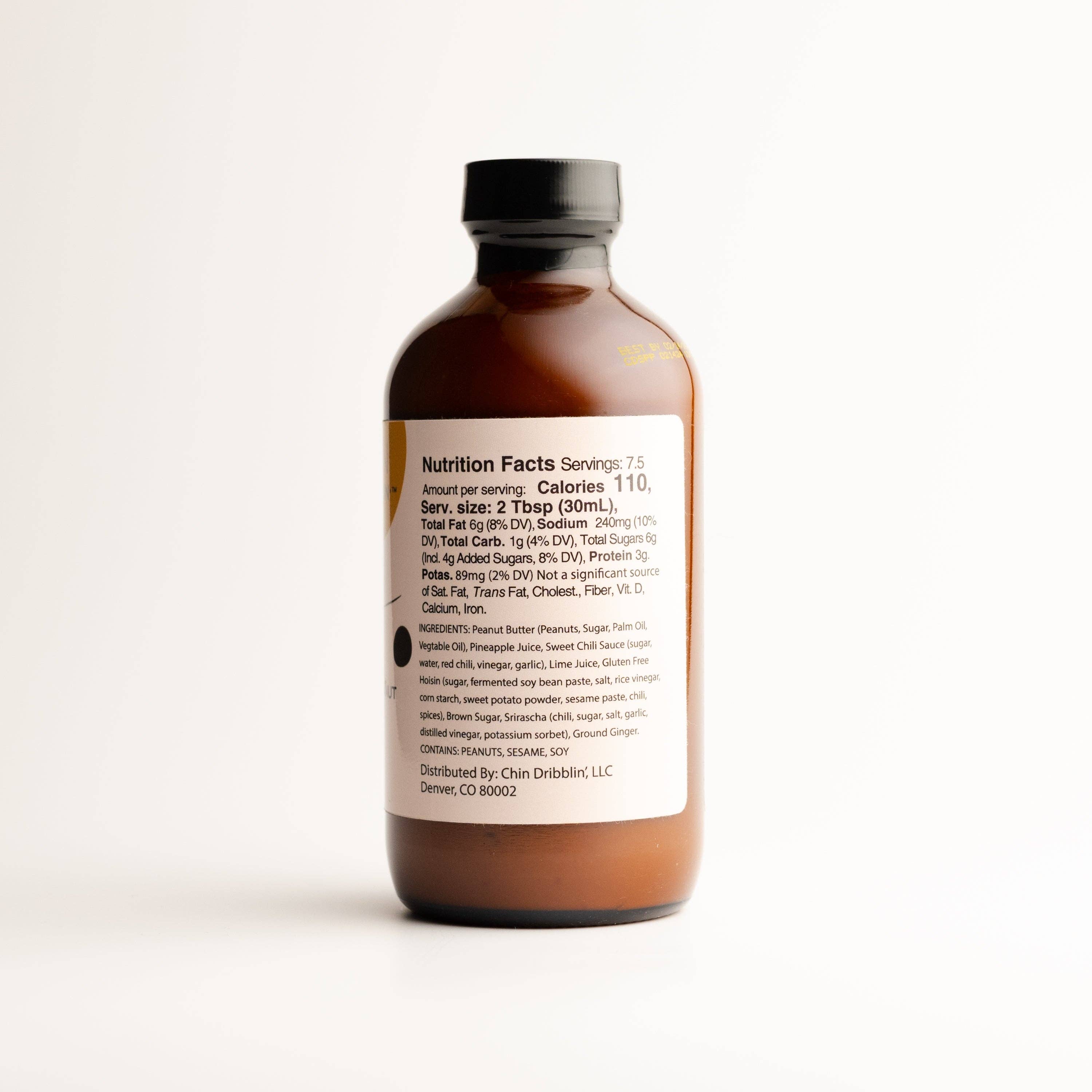 Chin Dribblin' Specialty Asian Fusion Sauces – Großhandel Soße – Würzige Ananas-Erdnuss-Dipsauce3