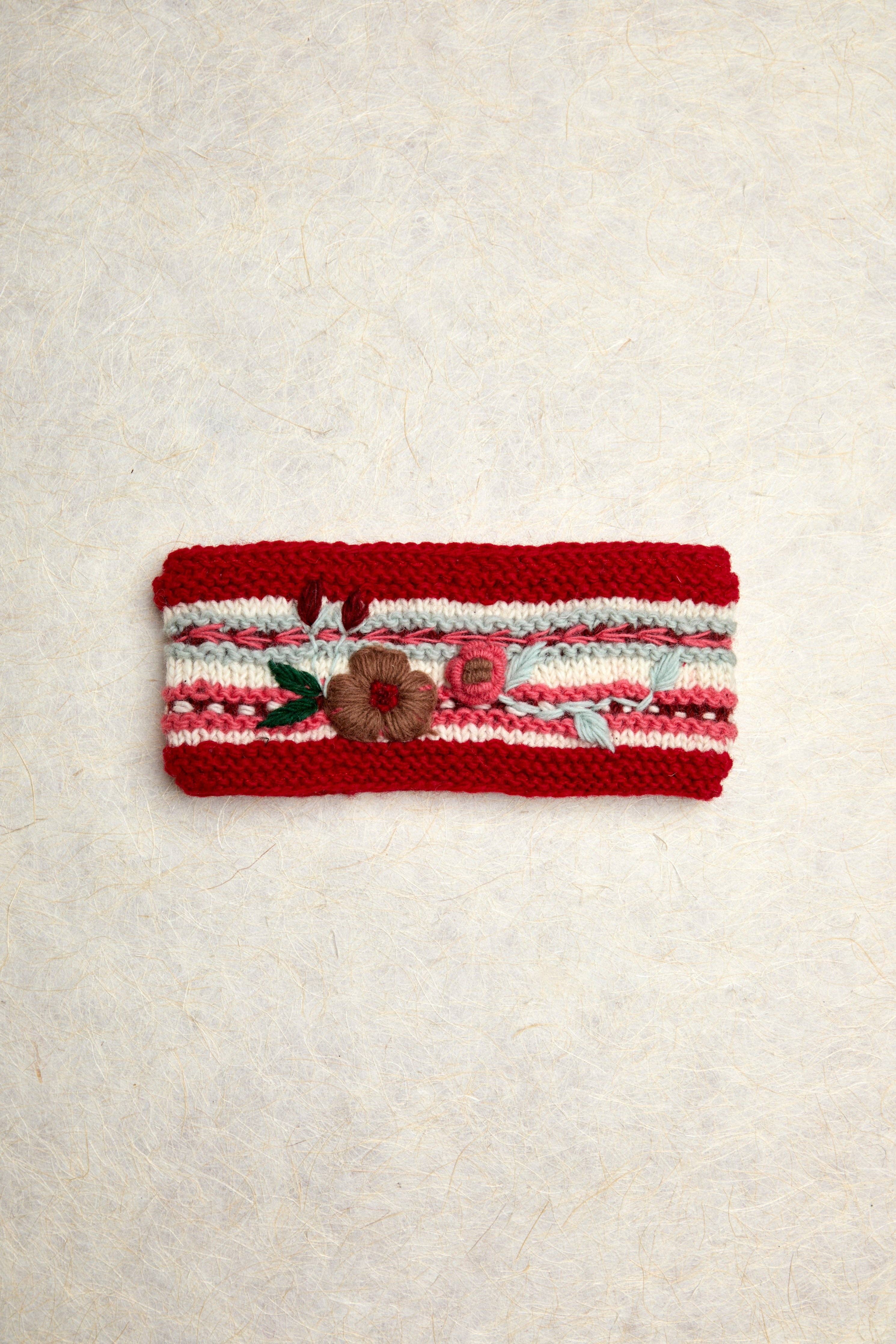 By Many Hands - Wholesale Fashion Headband - Women's - Color Block Hygge Holiday Knit Headband