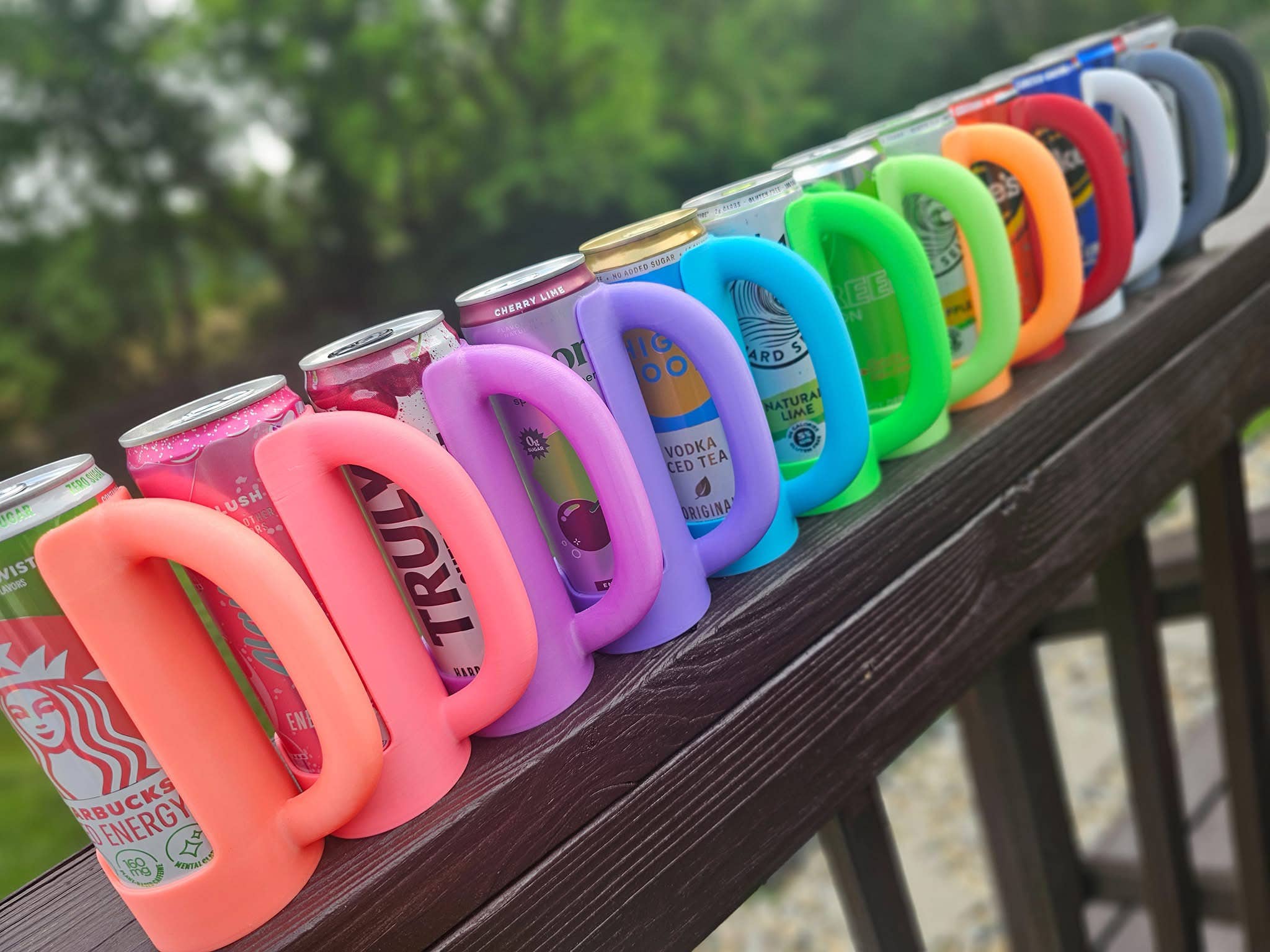 BD Lasers INC. - Wholesale Drink Huggers & Koozies - 12 oz Slim Can Holder Handle Redbull, Alani Nu, White Claw2