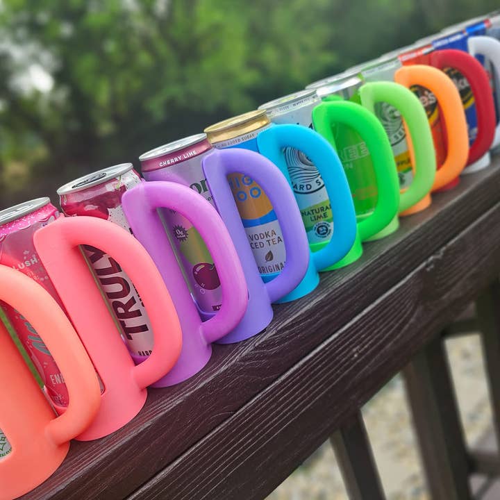 BD Lasers INC. - Wholesale Drink Huggers & Koozies - 12 oz Slim Can Holder Handle Redbull, Alani Nu, White Claw2