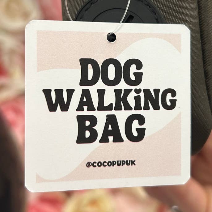 Cocopup Branded Swing Tags for Dog Walking Bags for wholesale by Cocopup London
