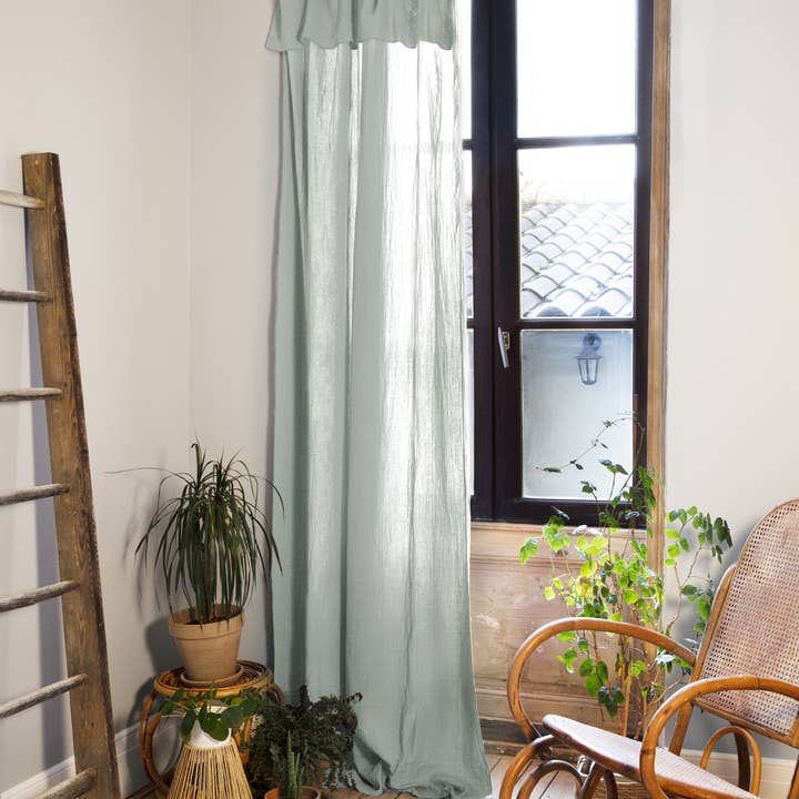 GARDIN 140 x 300 cm GAIA Eucalyptus for engroshandel hos L'effet Papillon