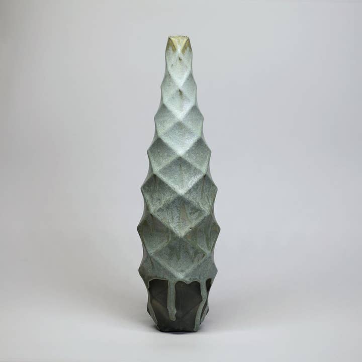 Patterned Vessels Tower Lime Moondust for wholesale by By Alejandra Design